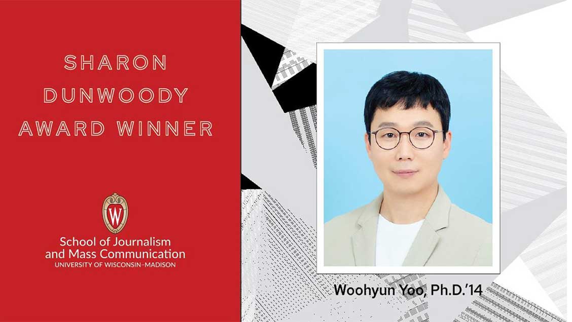 Professor Yoo Woo-hyun of the Department of Media Communication at Incheon National University won the Sheran Dunwoodie Award in 2024