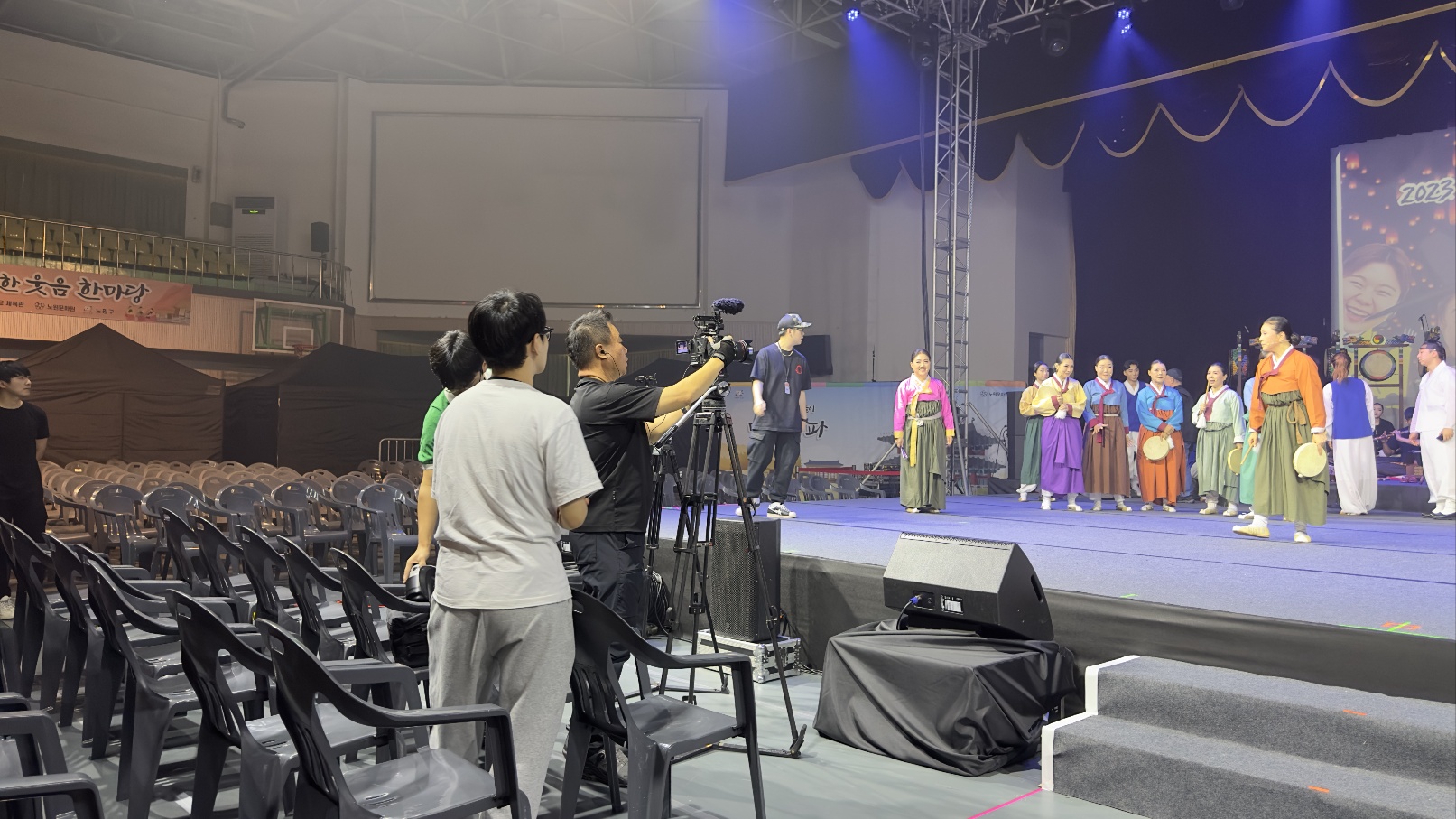 2023 제1회 방송미디어 인재양성 프로젝트 2단계 활동 중인 참여자들