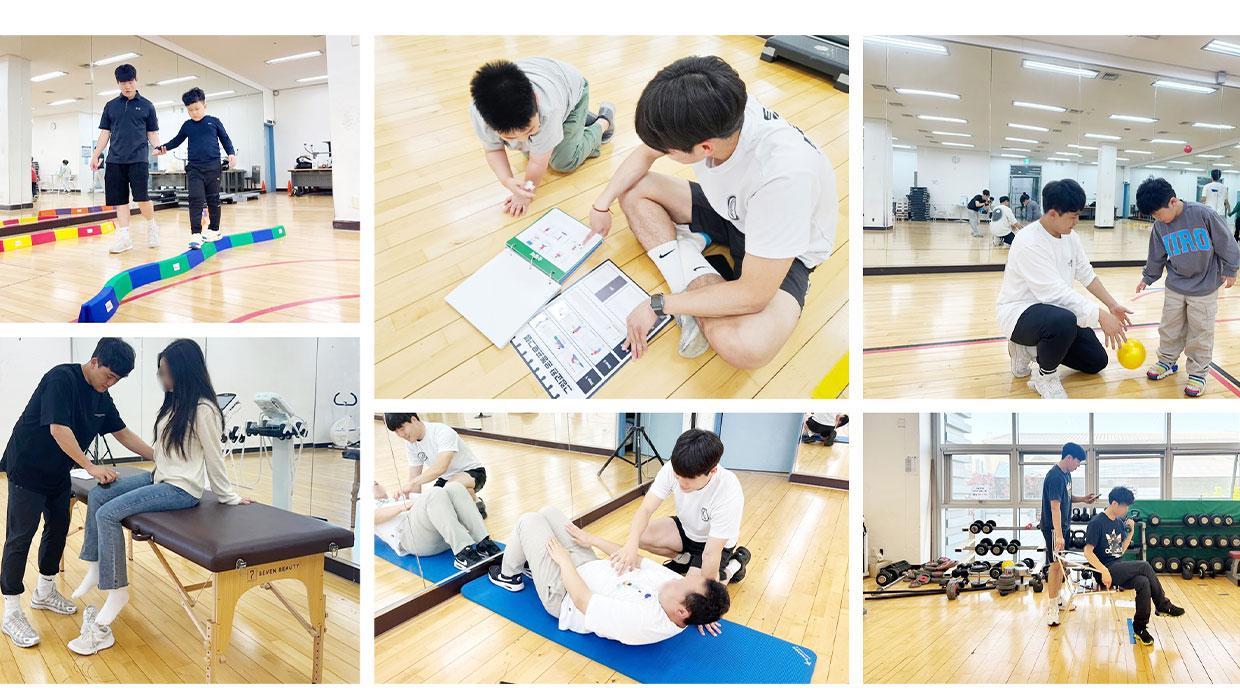 Students majoring in disability rehabilitation at Incheon National University's Department of Sports and Health and the Incheon Metropolitan City Sports Council for the Disabled will conduct an exercise rehabilitation program (open support project for the disabled in school sports facilities) 대표이미지